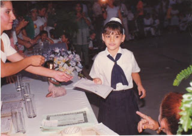 Maria graduated from primary