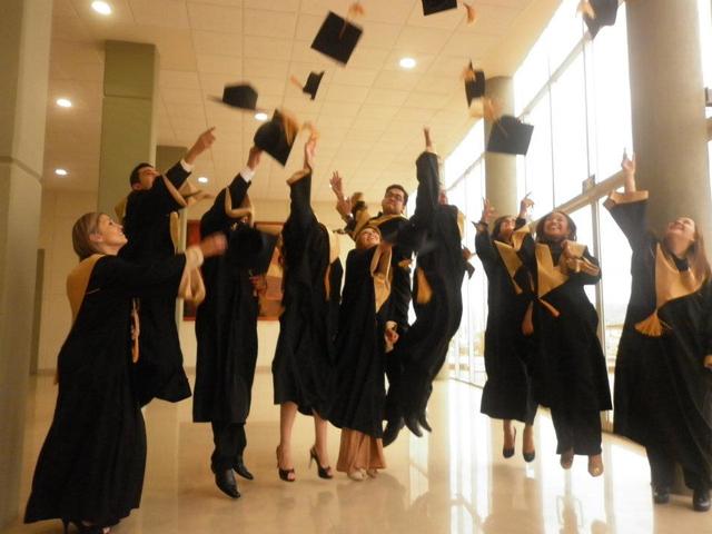 Maria graduated from school