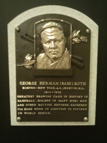 Babe Ruth inducted into Hall of Fame