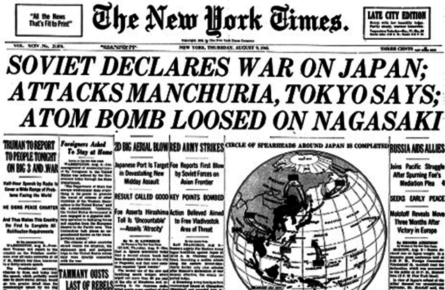 Soviets Declare War on Japan