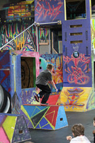 First parkour competition