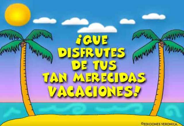 Inicio de las vacaciones