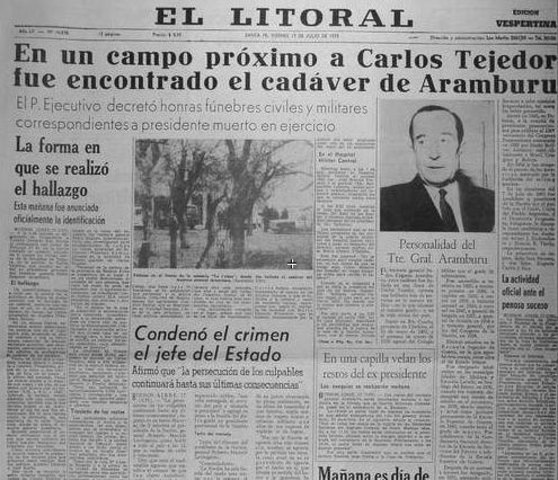 Asesinato de Pedro Eugenio Aramburu