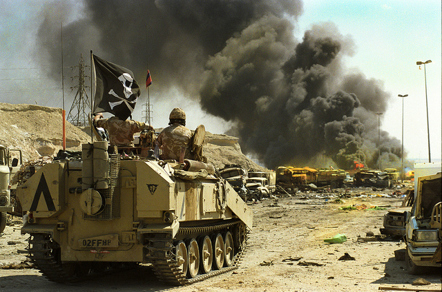 Iraq Flees from Kuwait City