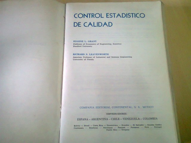 Control Estadístico de Calidad