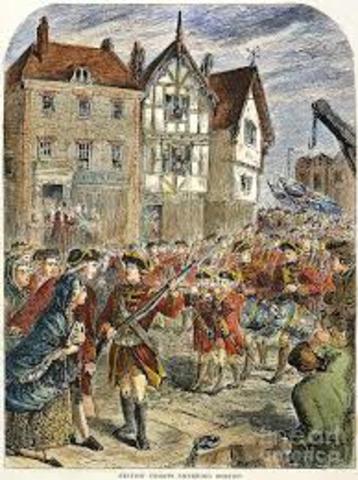 British Troops Land in Boston