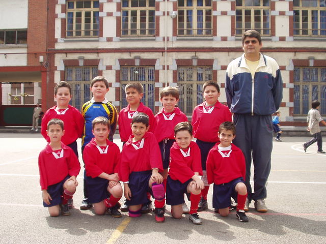 primer partido con el equipo del colegio