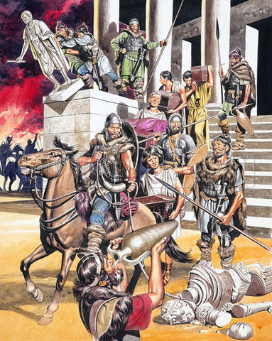 The Visigoths Sack Rome