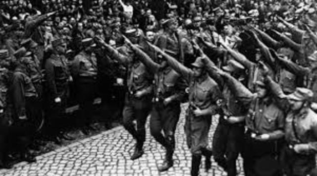 HItler's military build up in Germany