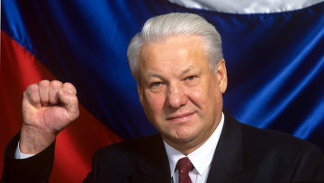 The Soviet Union is abolished.  Boris Yeltsin becomes President of Russia.