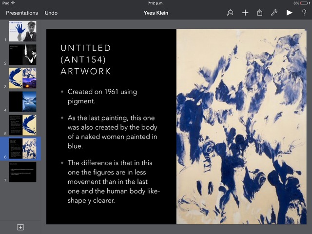 Presentation: Artist and body