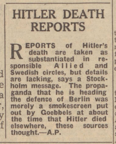 Death of Hitler
