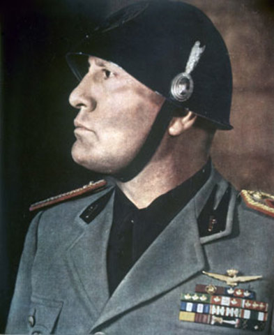 Benito Mussolini's fascist government in Italy