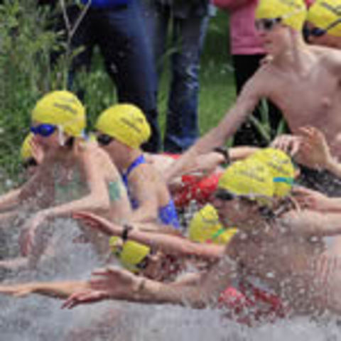 Lance wins the Kid's Iron Triathalon
