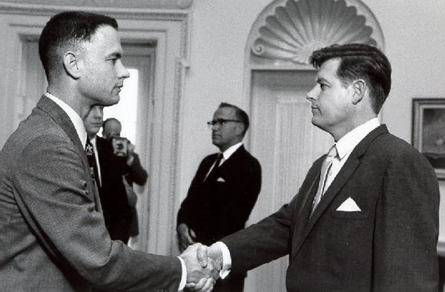 All American Team meets President John F Kennedy