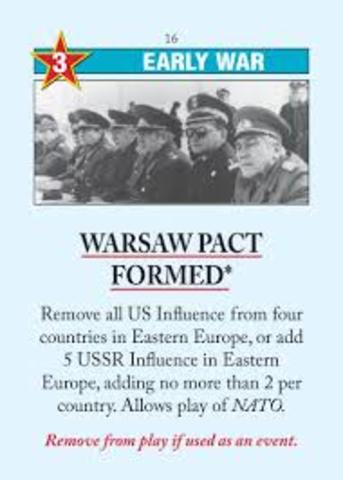 Warsaw Pact Formed