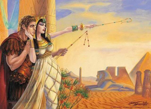 (31 BCE) Marc Antony and Cleopatra commit suicide, leaving Octavian as strongest ruler.
