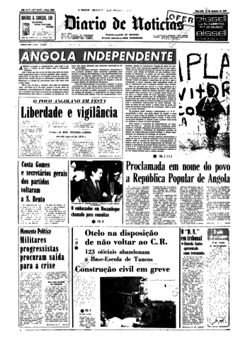 Data de independência de Angola