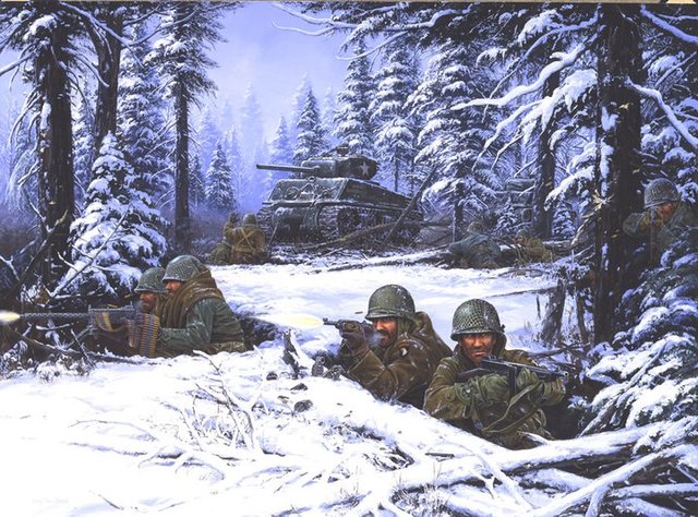 UNITED STATES DEFEAT GERMAN IN THE BATTLE OF THE ARDENNES