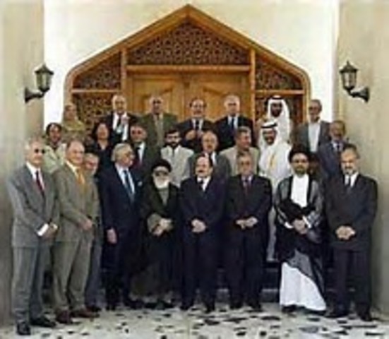 The Iraqi Governing Council meet