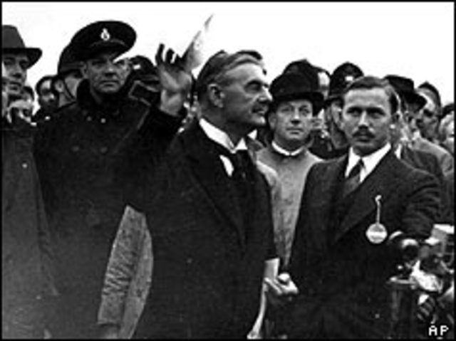 'Peace for our time'  Chamberlain