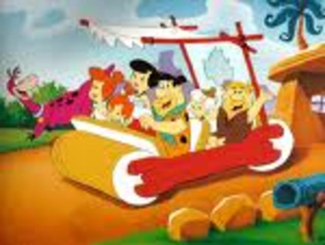 (2) The Flintstones air on T.V. and give way to Barney and Dora