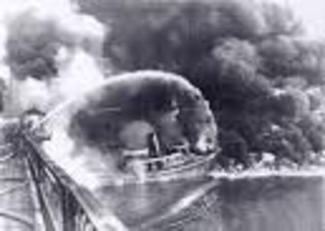 (6) Cuyahoga River catches fire