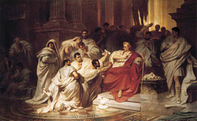Julius Caesar is assassinatedon the Ides of March. (44 BCE)