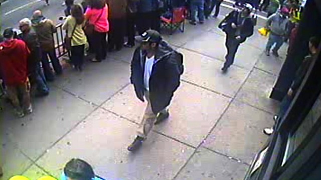 Tamerlan and Dzhokhar Tsarnaev are seen near scene of bombings