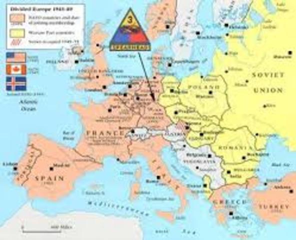 The Soviet Union responded to the NATO by forming its own military alliance