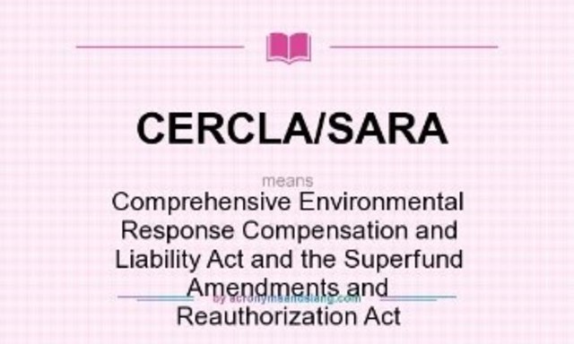 Superfund Amendments and Reauthorization Act (SARA)