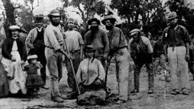 First gold discovered in Australia