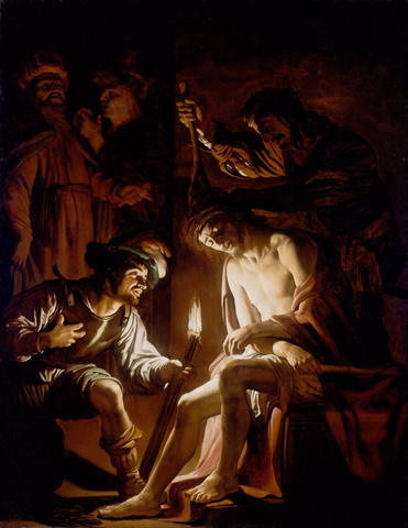 Christ Crowned with Thorns by von Honthorst