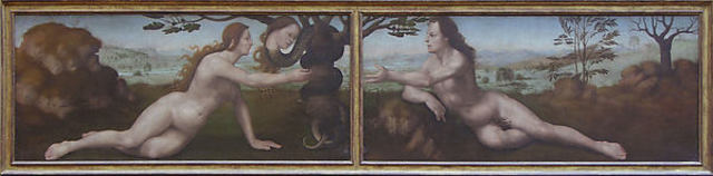 Adam and Eve by Bugiardini