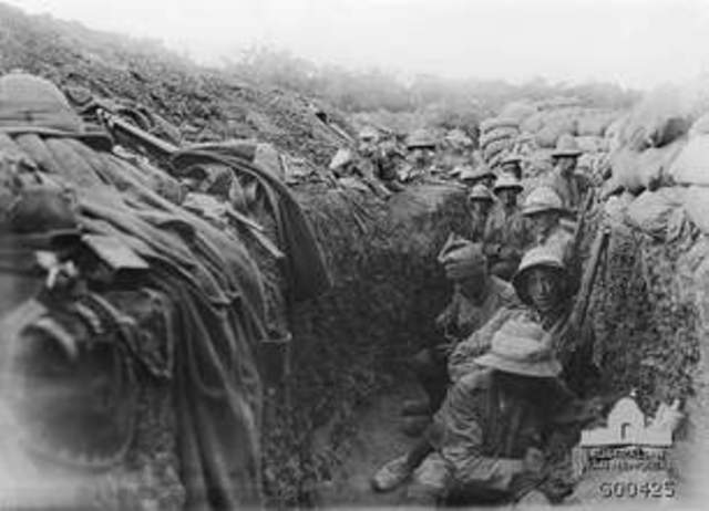 1st Australian Division attacked Turkish trenches
