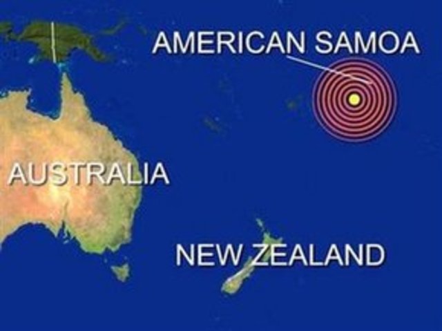 Samoa Islands region 8.1