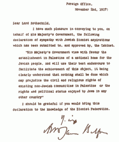 Balfour Declaration