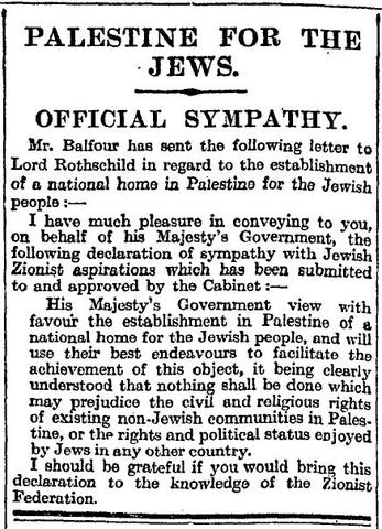Balfour Declaration