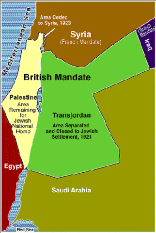 British mandate starts