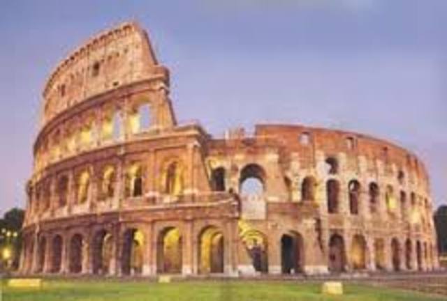 Roman Colosseum is built. 80