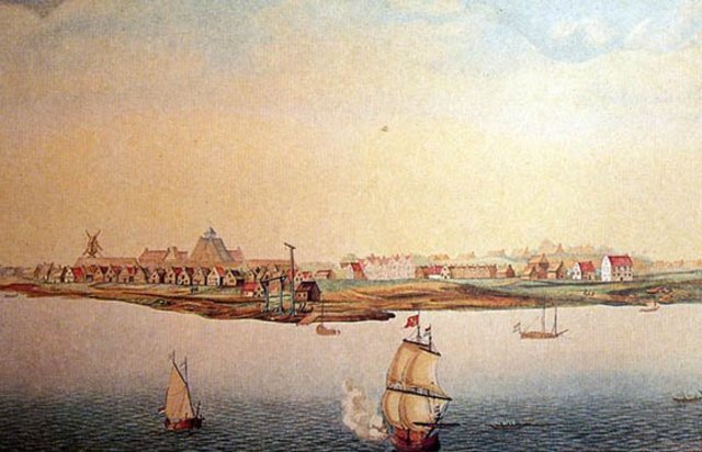 The English take over the Dutch colony of New Amsterdam