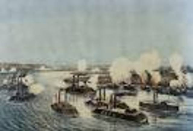 Civil War action at Island #10 on Mississippi River