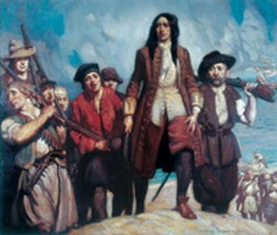 An English Explorer arrivals in Australia