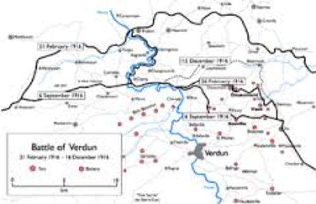 The battle of Verdun Begins