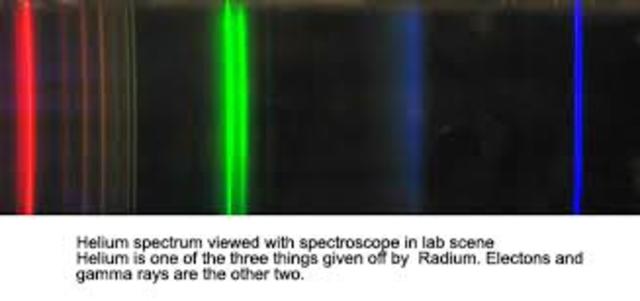 Espectros específicos de luz para los elementos