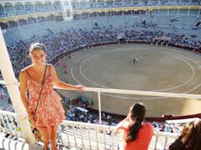 Anas segunda corrida de toros con Julio