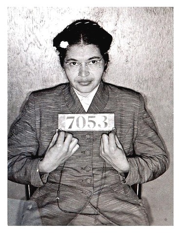 Rosa Parks refused to move to the back of a bus in Montgomery, Alabama and was arrested