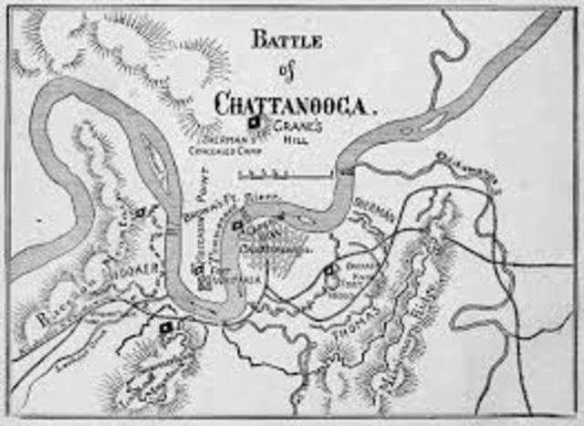 Rebel siege of Chattanooga ends