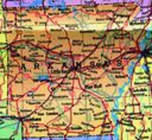 First French settlers arrive in Arkansas