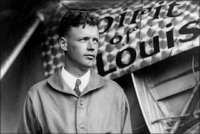 Charles Lindbergh became the first to fly across the Atlantic alone.